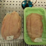 Campioni di petto di pollo: imballaggio convenzionale VS imballaggio biodegradabile e compostabile
